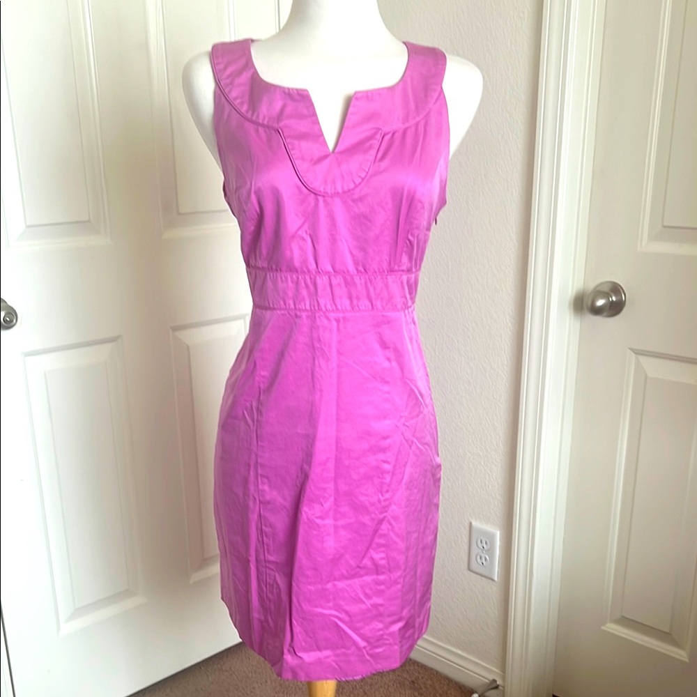 Merona Pink Sheath Mini Dress Scoop Neck Sleeveless